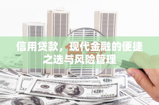 鼓山信用贷款，现代金融的便捷之选与风险管理
