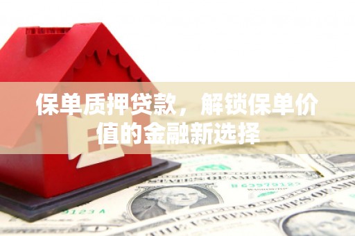 鼓山保单质押贷款，解锁保单价值的金融新选择