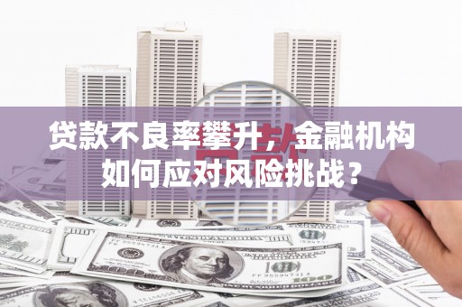 鼓山贷款不良率攀升，金融机构如何应对风险挑战？