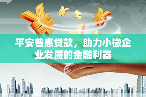 鼓山平安普惠贷款，助力小微企业发展的金融利器