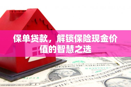鼓山保单贷款，解锁保险现金价值的智慧之选