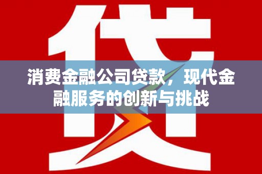 鼓山消费金融公司贷款，现代金融服务的创新与挑战