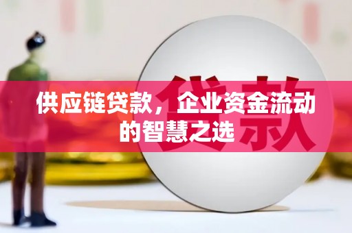 鼓山供应链贷款，企业资金流动的智慧之选
