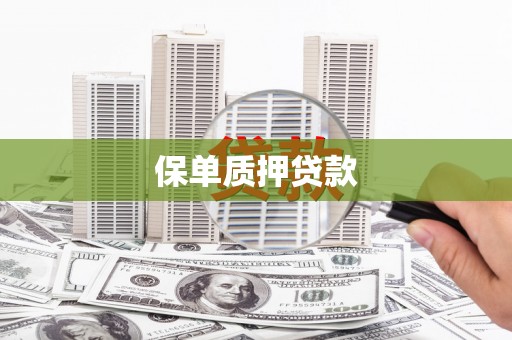 鼓山保单质押贷款