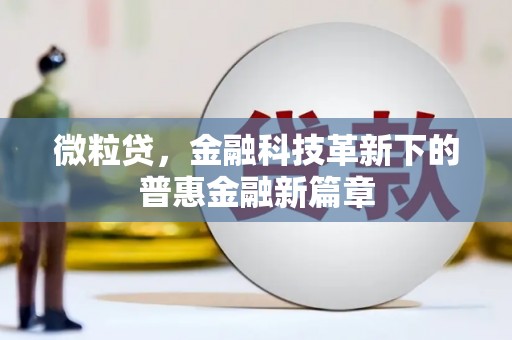 鼓山微粒贷，金融科技革新下的普惠金融新篇章