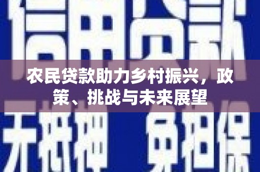 鼓山农民贷款助力乡村振兴，政策、挑战与未来展望