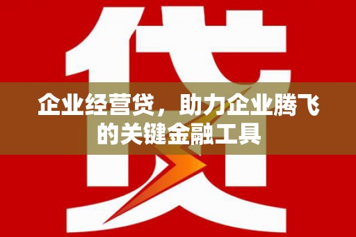 鼓山企业经营贷，助力企业腾飞的关键金融工具
